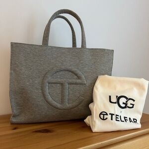 Telfar x UGG Grey Fleece Medium Shopper